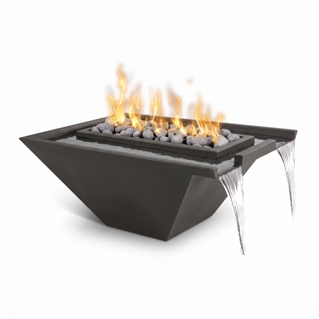 Nile Fire & Water Bowl in Empire Bronze