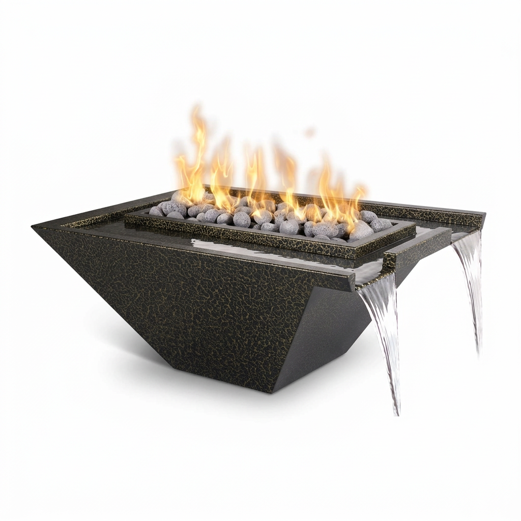 Nile Fire & Water Bowl in Gold Vein