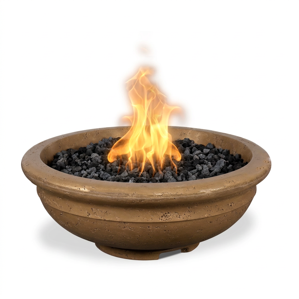 Rodeo Fire Bowl in Metallic Bronze