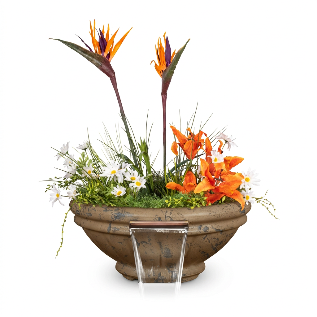 Roma bowl in Rustic Coffee with a clean white background