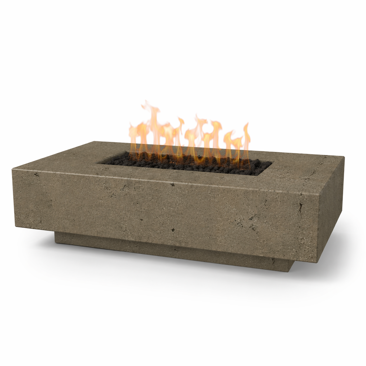The Outdoor Plus Cabo 56" Linear Fire Pit - GFRC Concrete