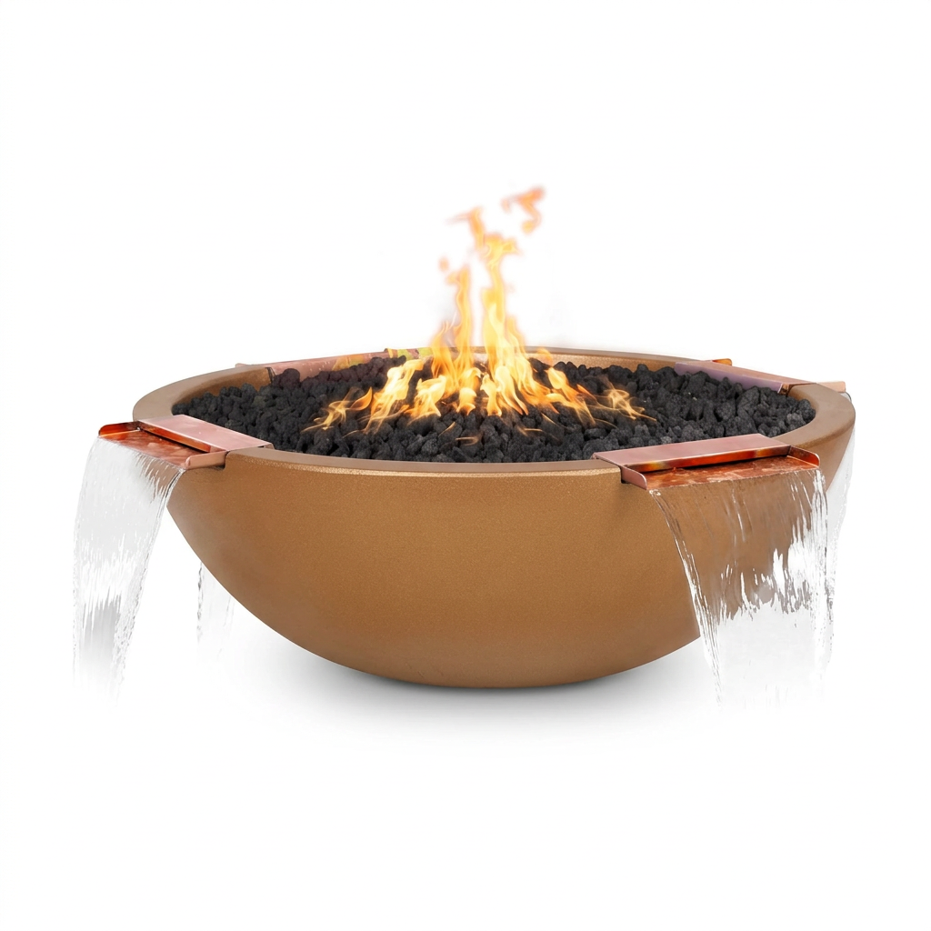 Sedona 4 Way Spill bowl in Metallic Copper