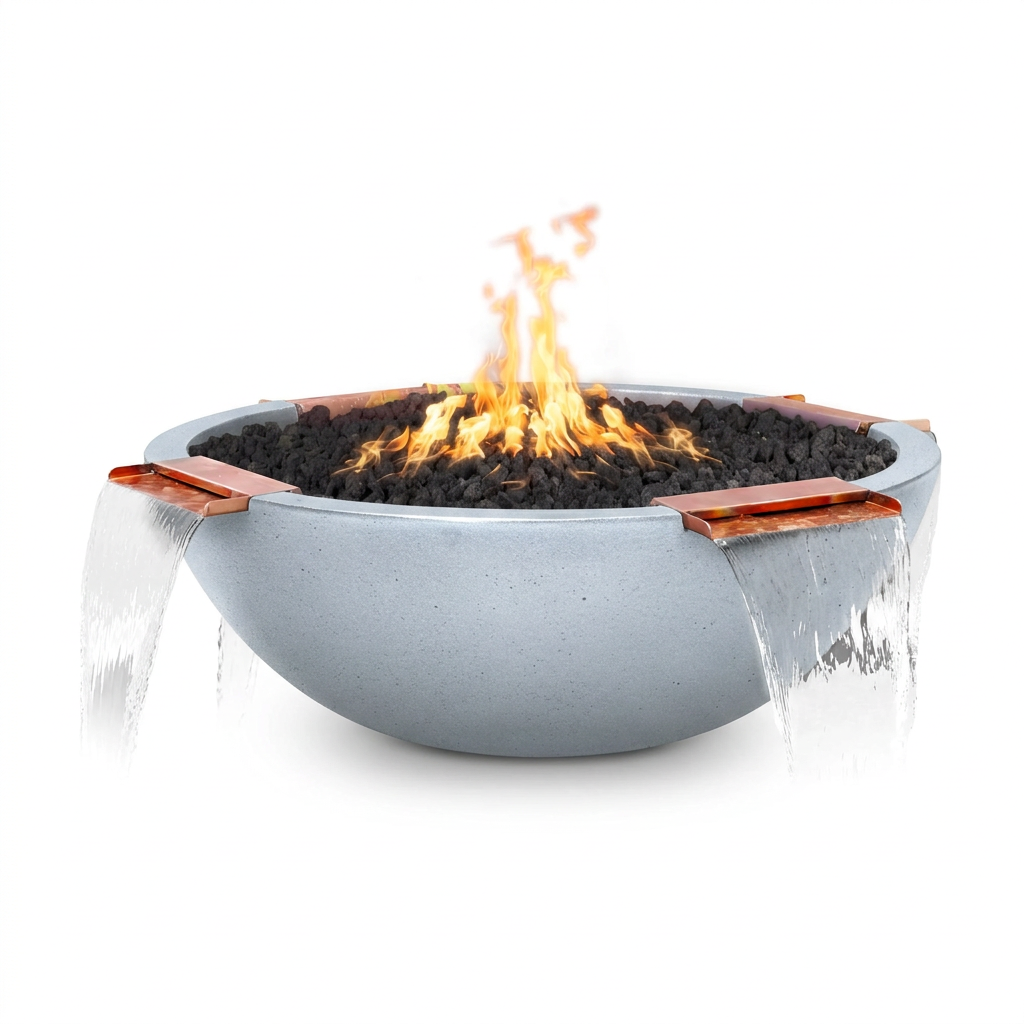 Sedona 4 Way Spill bowl in Metallic Silver