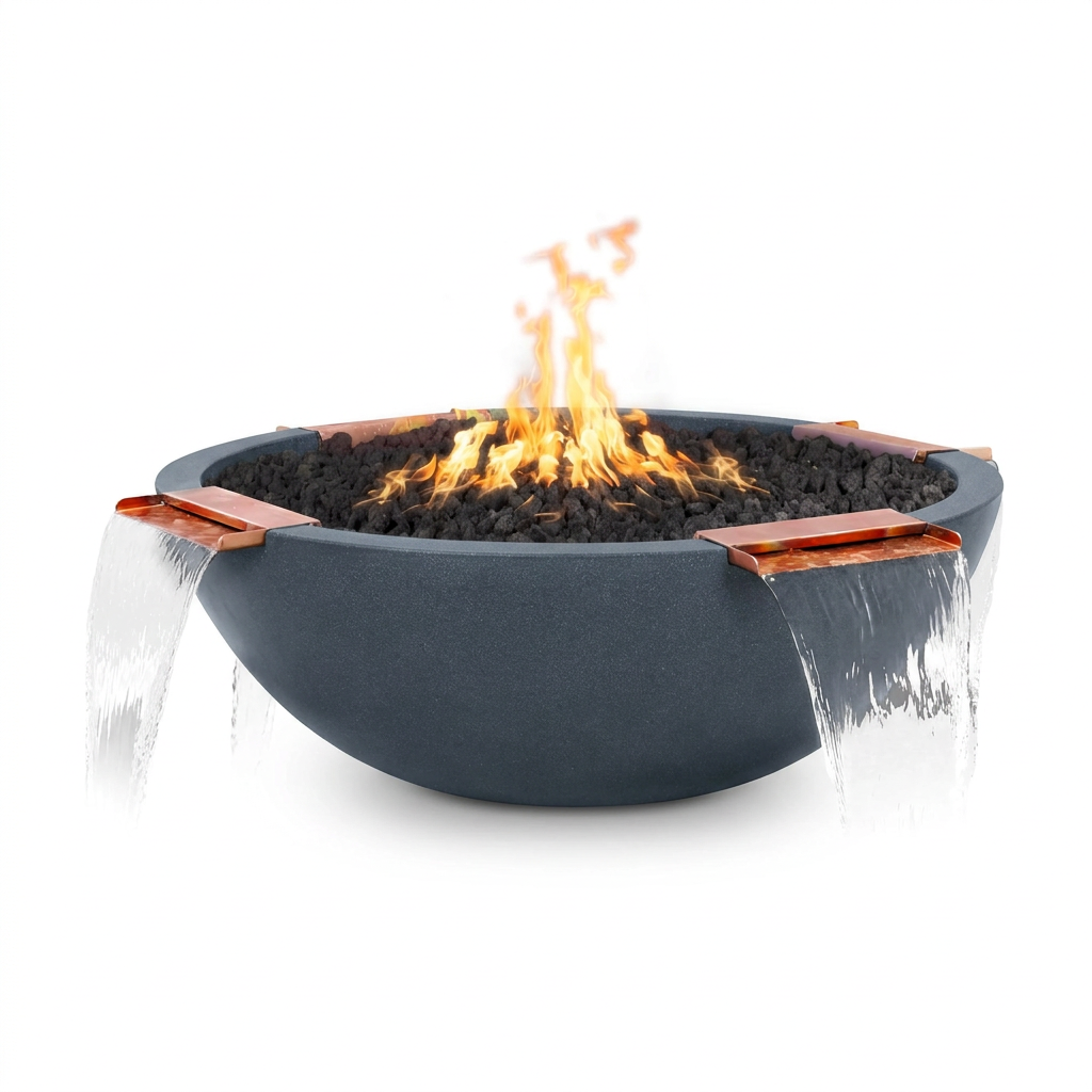 Sedona 4 Way Spill bowl in Metallic Slate