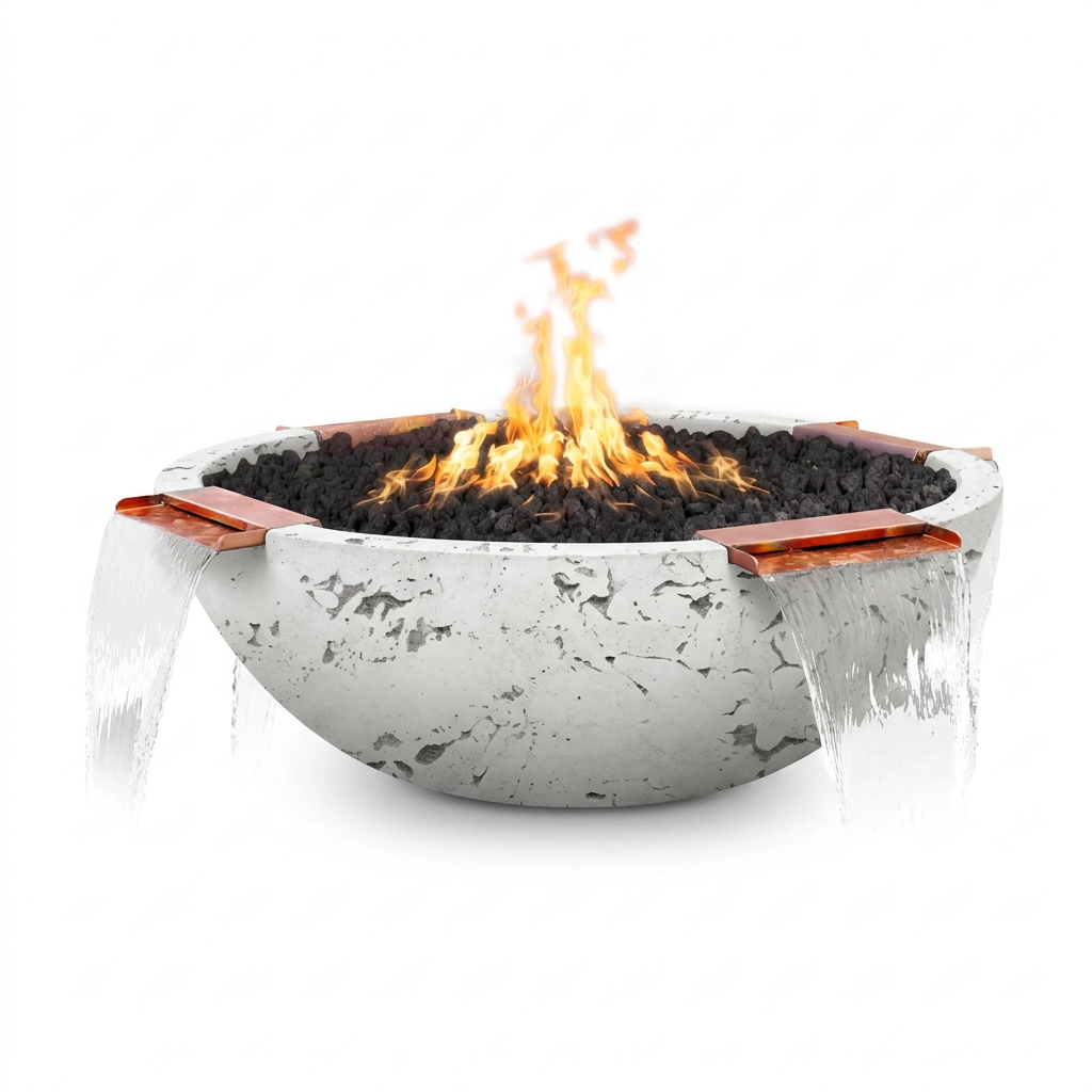 Sedona 4 Way Spill bowl in Rustic White