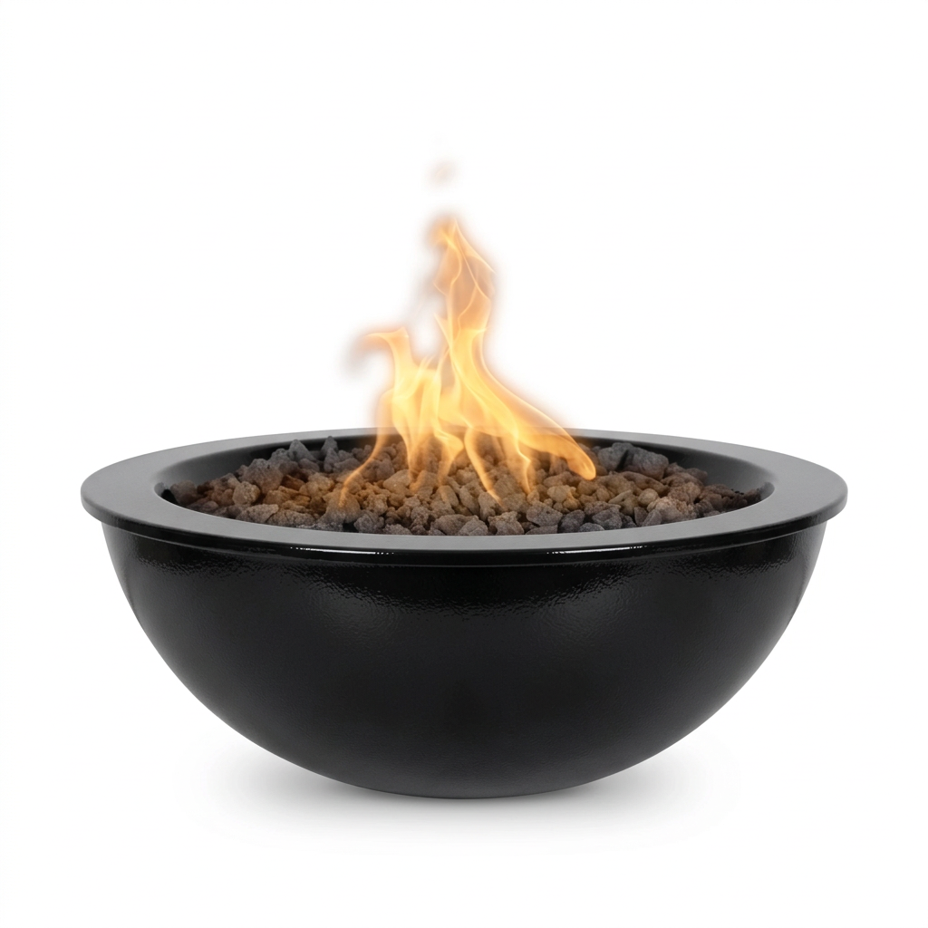 Sedona Fire Bowl in Gloss Black