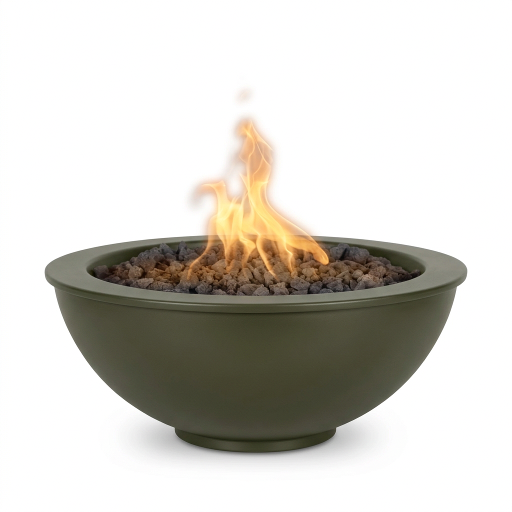 Sedona Fire Bowl in Olive Green