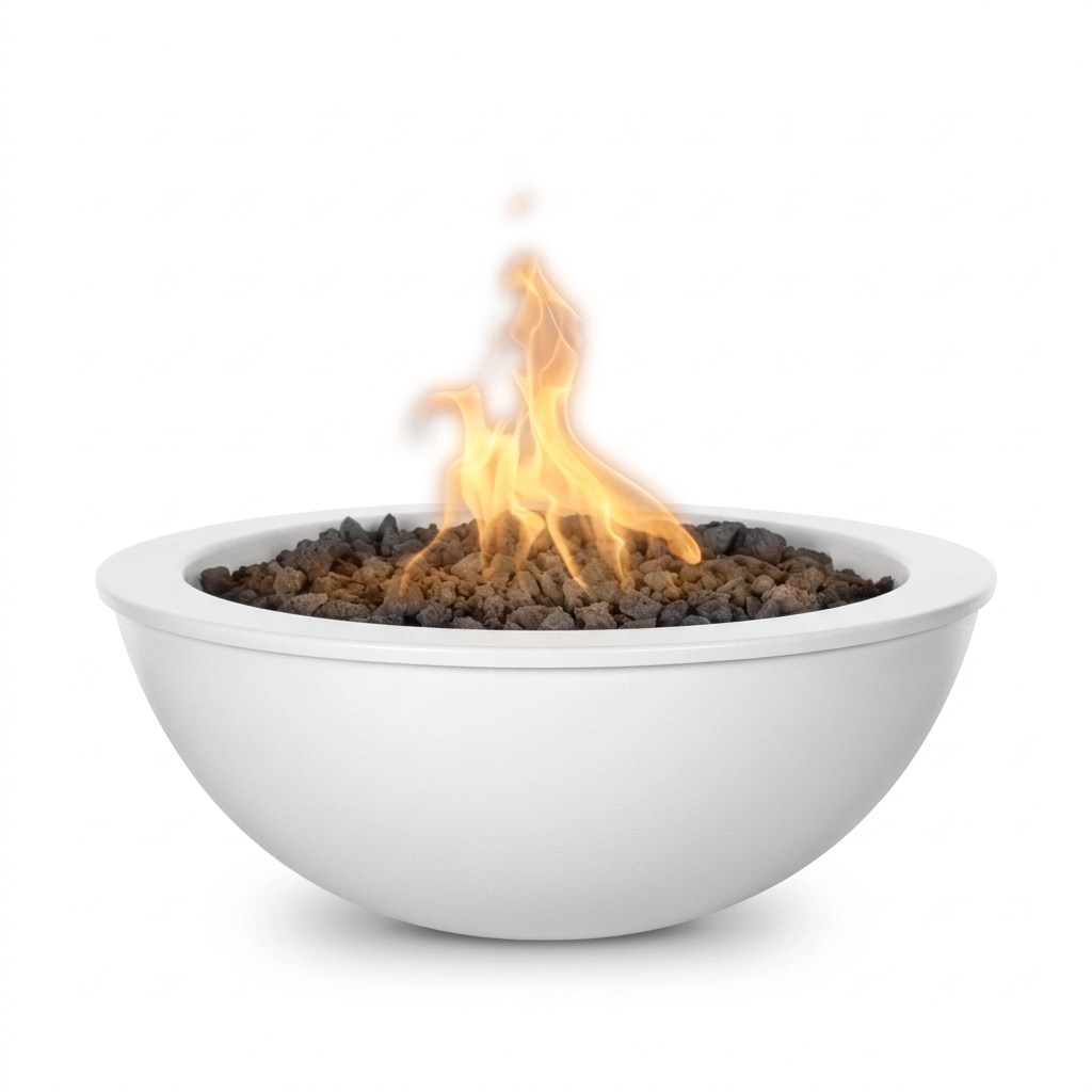 Sedona Fire Bowl in White