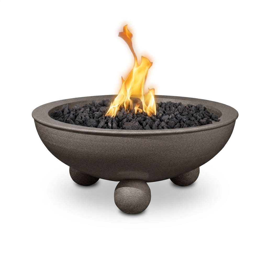 Sedona Fire Bowl with Round Legs in Java