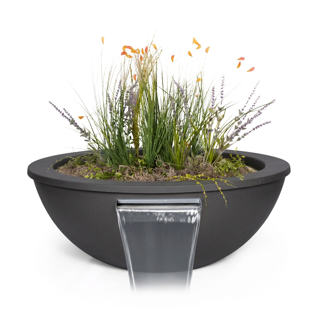 Sedona Planter & Water Bowl in Empire Bronze