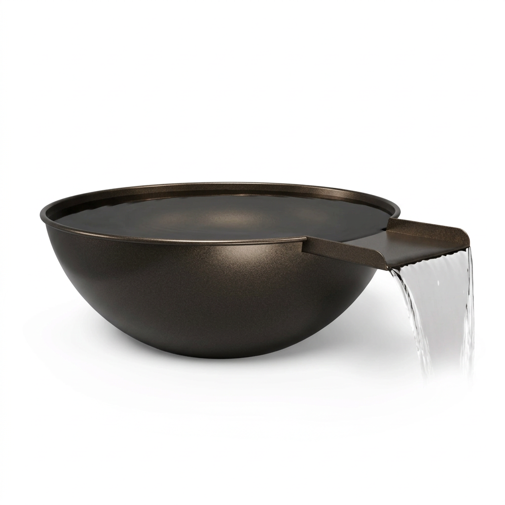 Sedona water bowl in Empire Bronze