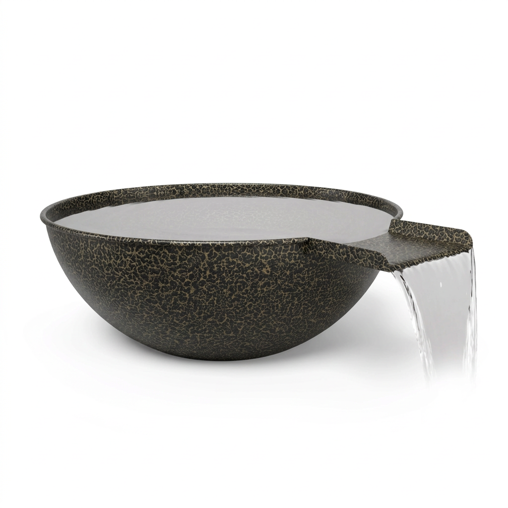 Sedona water bowl in Gold Vein