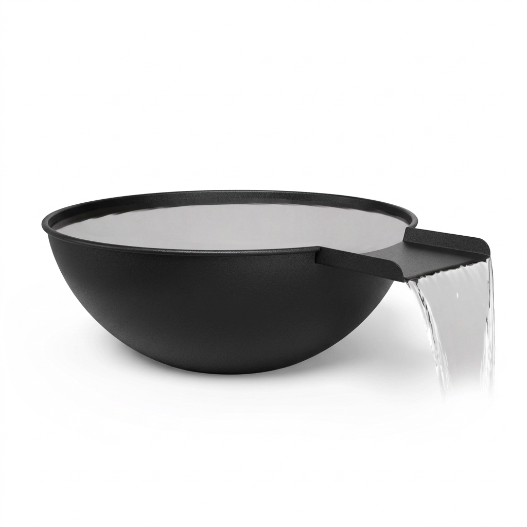 Sedona water bowl in Onyx Black