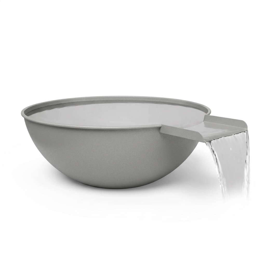 Sedona water bowl in Pewter