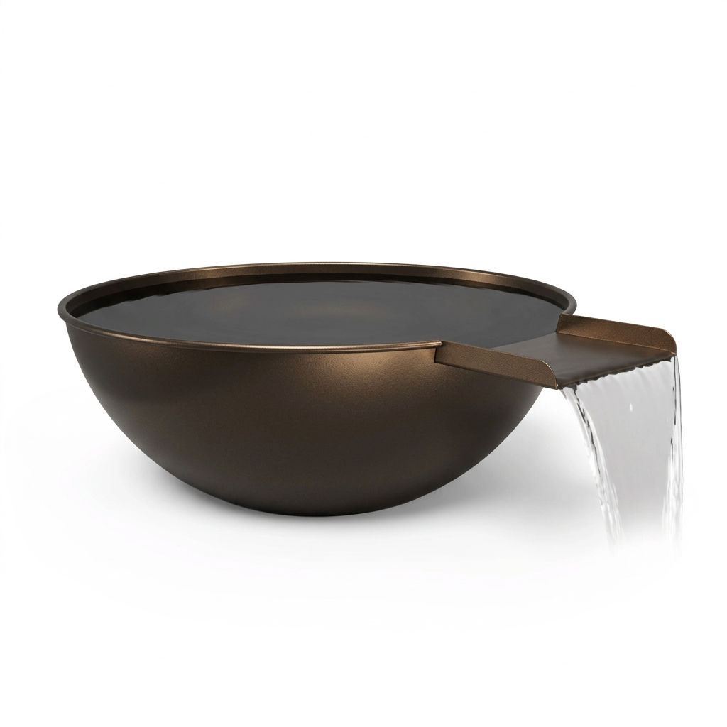 Sedona water bowl in Trophy Bronze