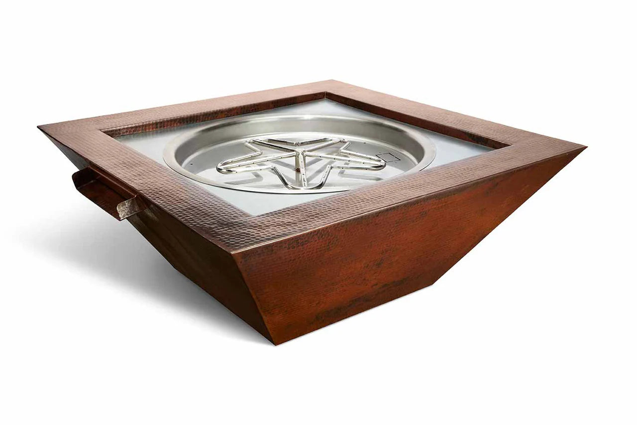 HPC - 40" Sedona Hammered Copper Gas Fire and Water Bowl