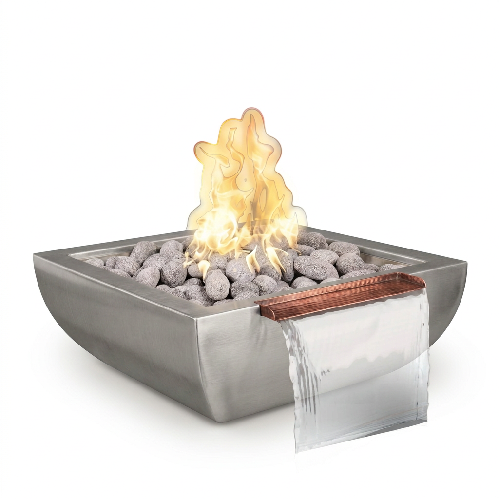Stainless steel Avalon Wide Spill bowl on a bright white background