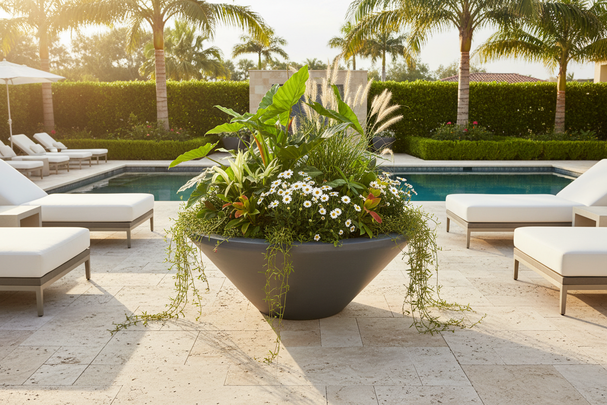 The Outdoor Plus Cazo Planter Bowl – GFRC Concrete