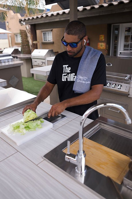 Kokomo Trash Chute and Cutting Board | KO-TRSCH