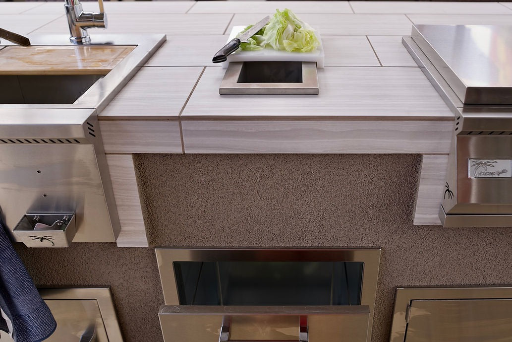 Kokomo Trash Chute and Cutting Board | KO-TRSCH