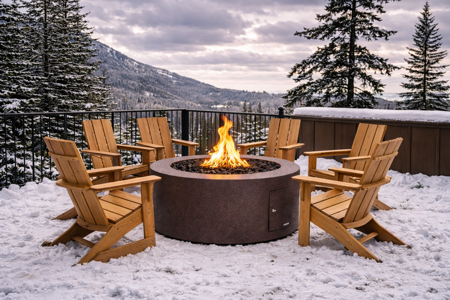 The Outdoor Plus - Unity Fire Pit – Powder Coated Steel - 24" Tall | Copper Vein Powder Coat