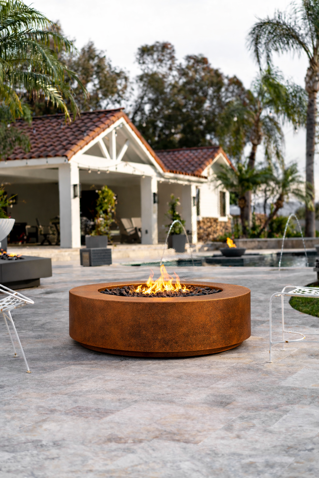 The Outdoor Plus - Unity Fire Pit – Corten Steel - 18" Tall