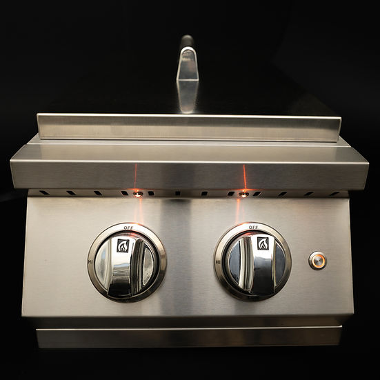 KoKoMo Grills Professional Double Side Burner with Removable Cover | KO-BAK2GB-PRO