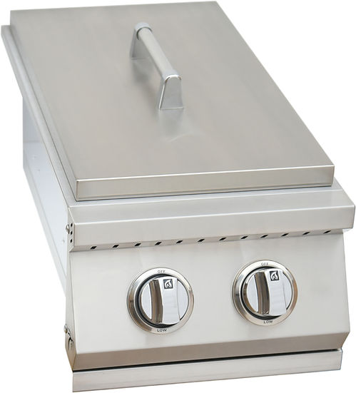 Kokomo Built In Double Side Burner Stainless Steel with Removable Cover | KO-BAK2BG