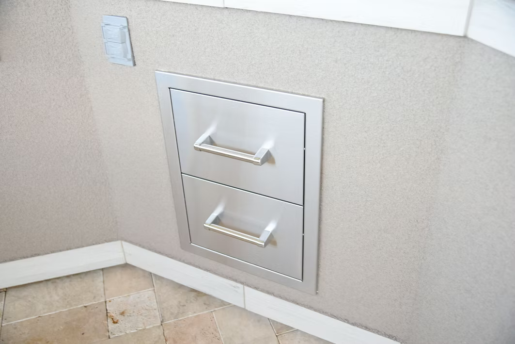 Kokomo Outdoor Kitchen Stainless Steel Double Drawer | KO-DD12
