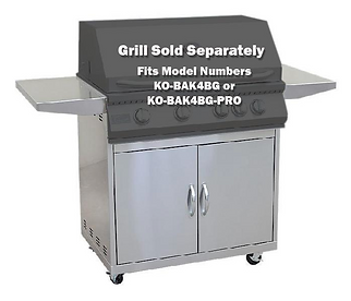 Kokomo 4 Burner Grill Cart | KO-BAK4BG-C