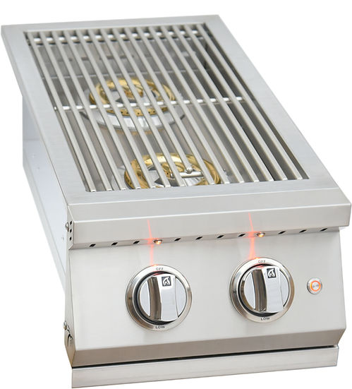 KoKoMo Grills Professional Double Side Burner with Removable Cover | KO-BAK2GB-PRO