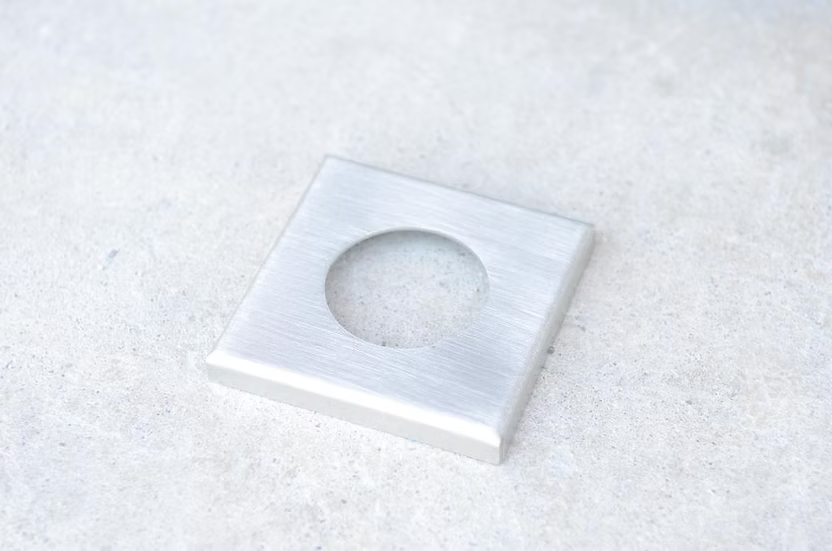 Kokomo Outdoor Kitchen Stainless Steel Tile Umbrella Sleeve Trim Kit | KO-USLEEVE