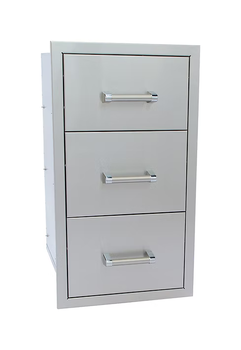 Kokomo Outdoor Kitchen Stainless Steel Triple Drawer | KO-TD18