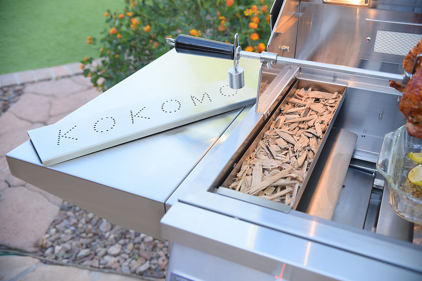 Kokomo Smoker Chip Box Insert in Stainless Steel | KO-BAK-SMKBX