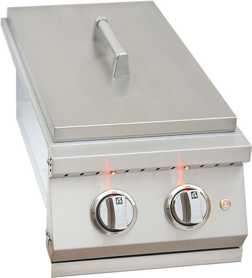 KoKoMo Grills Professional Double Side Burner with Removable Cover | KO-BAK2GB-PRO