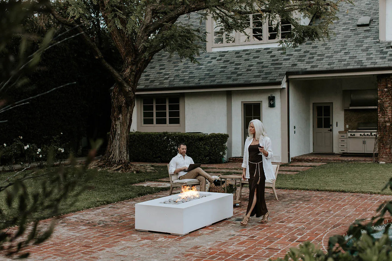 HPC - Sonoma 72 Lightweight Concrete Fire Pit