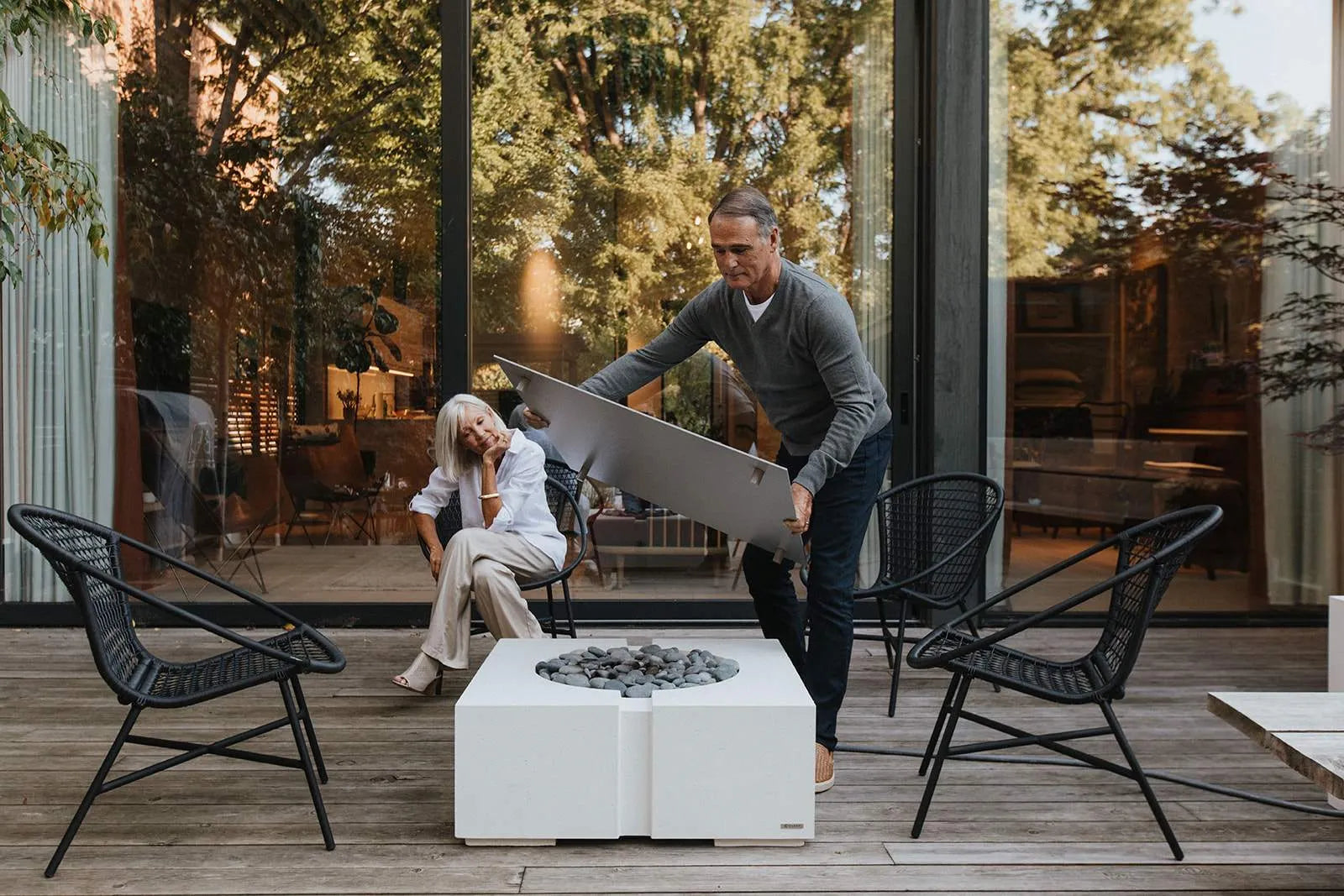 HPC - Bravo Lightweight Concrete Fire Pit