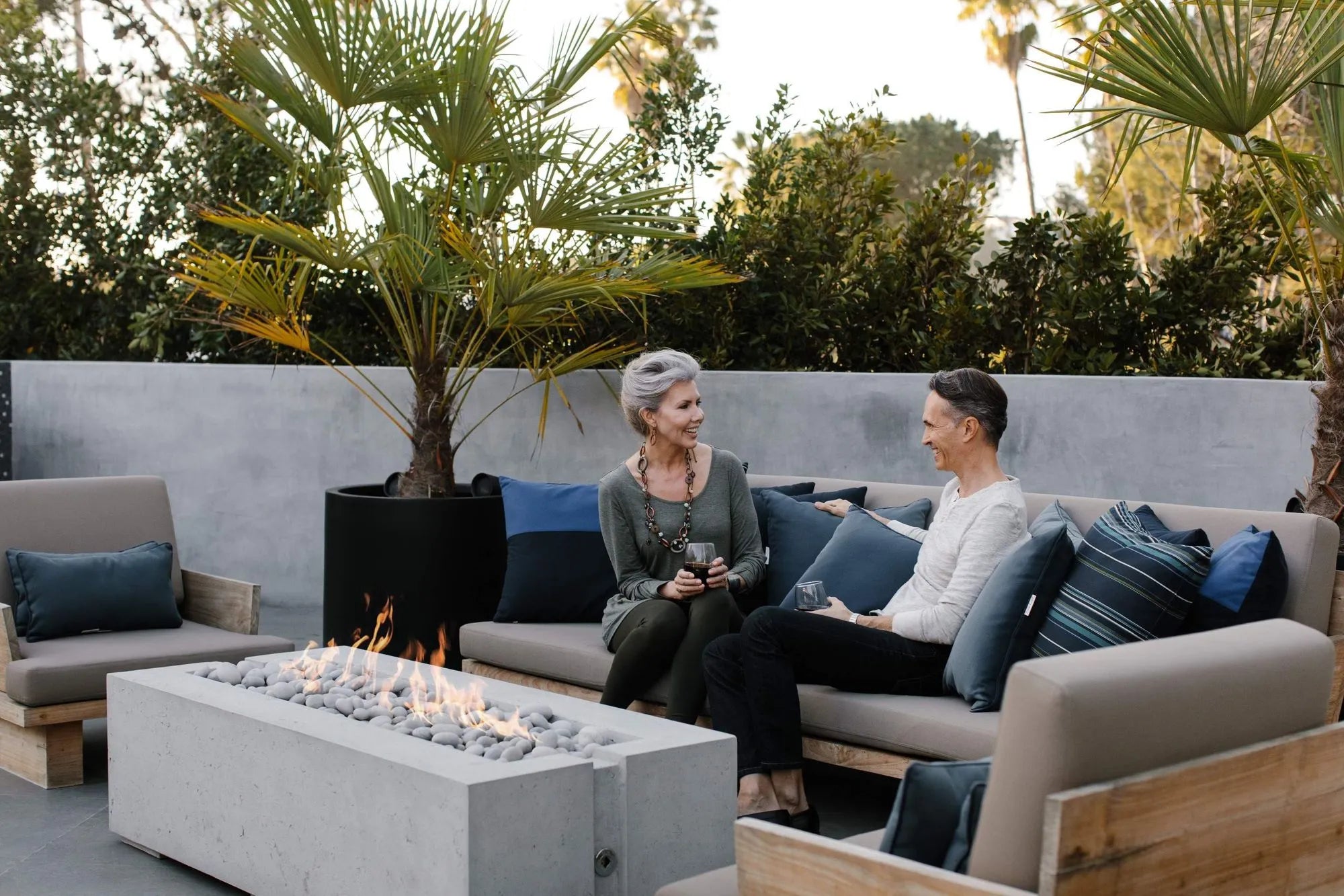 HPC - Avera 60" Lightweight Concrete Fire Pit