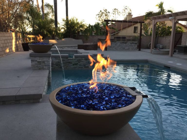 The Outdoor Plus 27" Sedona Hammered Patina Copper Fire and Water Bowl