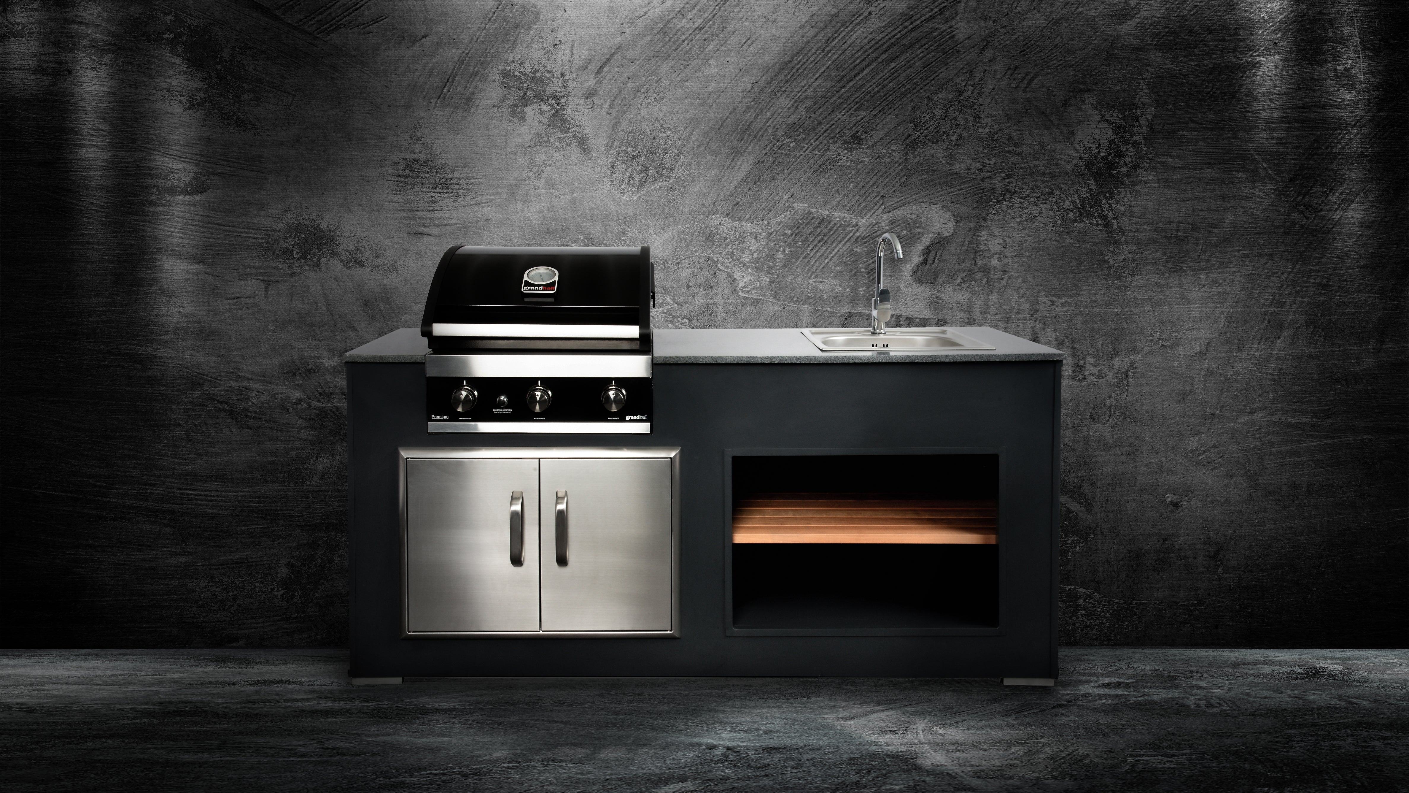 Grillandia Grill Unit Outdoor Kitchen Module with Professional Gas Grill