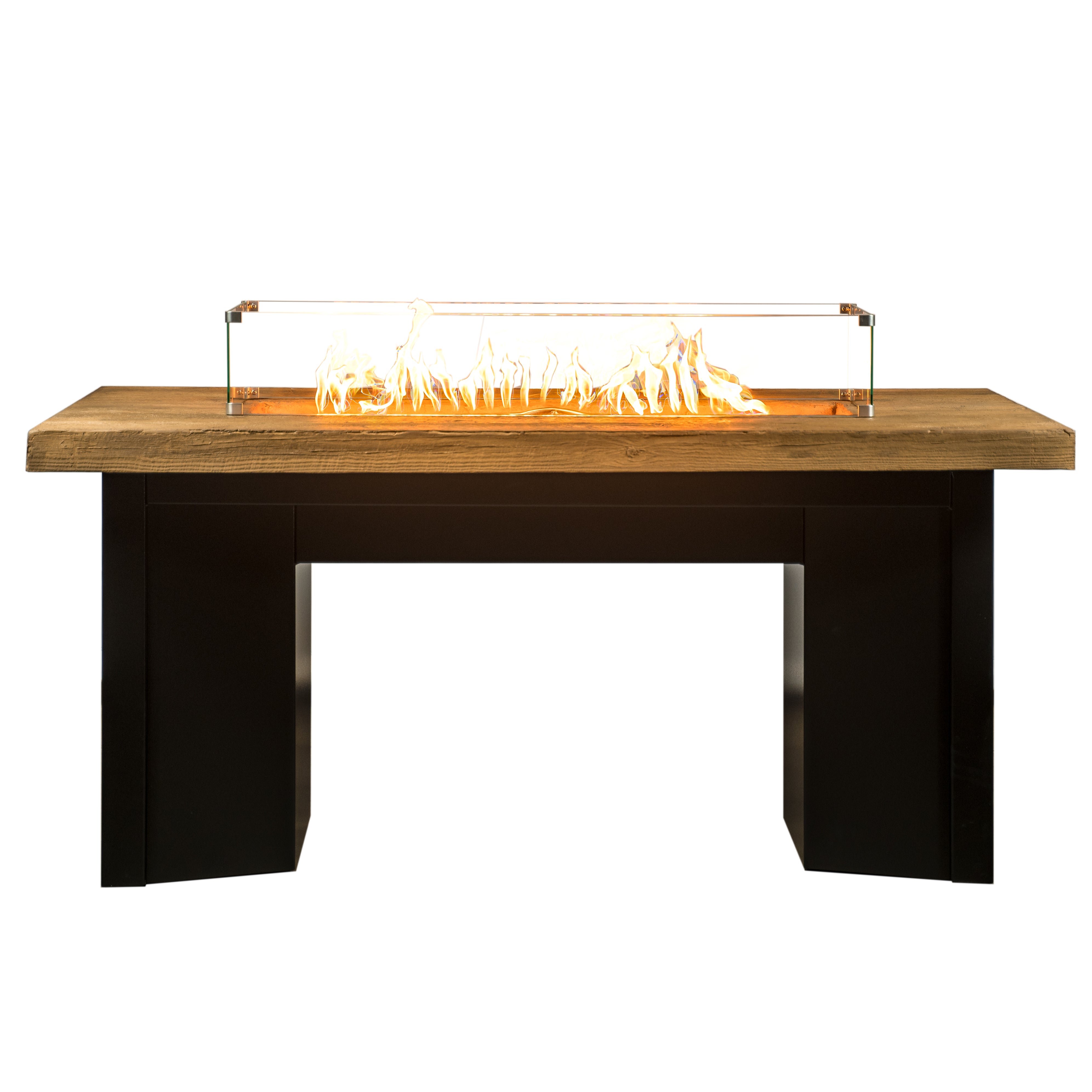 The Outdoor Plus Alameda 60" Rectangular Fire Table – Powder Coated Metal