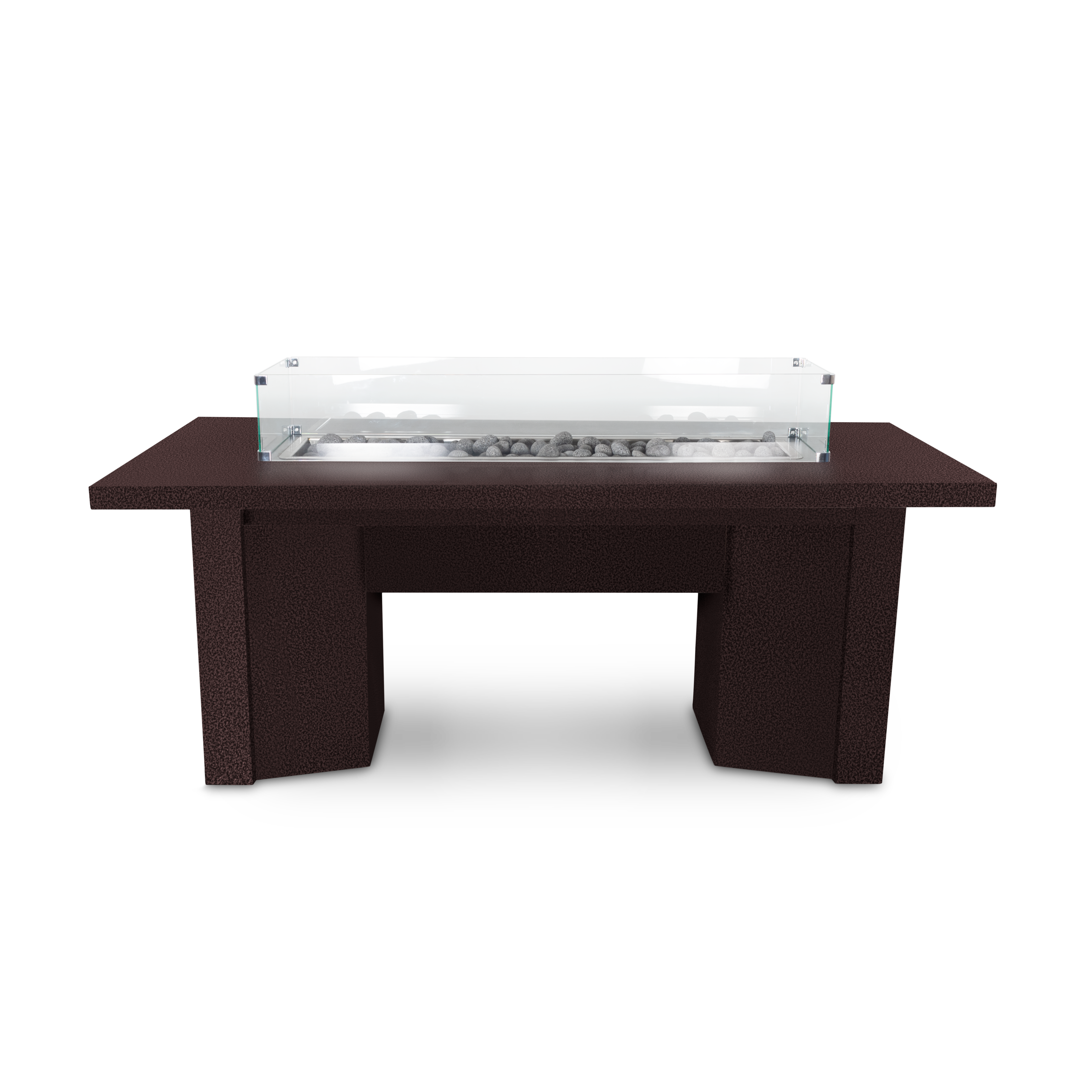 The Outdoor Plus Alameda 78" Rectangular Fire Table – Powder Coated Metal