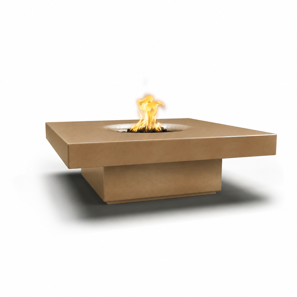 Balboa Fire Table in exact Bronze Metallic GFRC finish