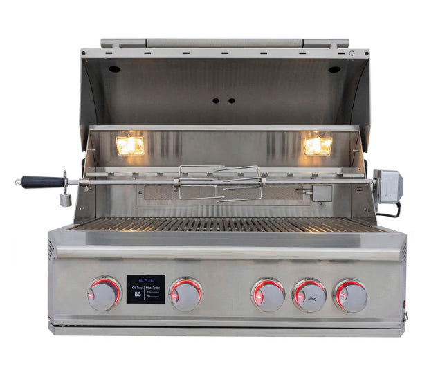 Blaze LTE PRO 32" 4 Burner Built-In Propane Grill w/ Digital Temperature Screen & Rotisserie