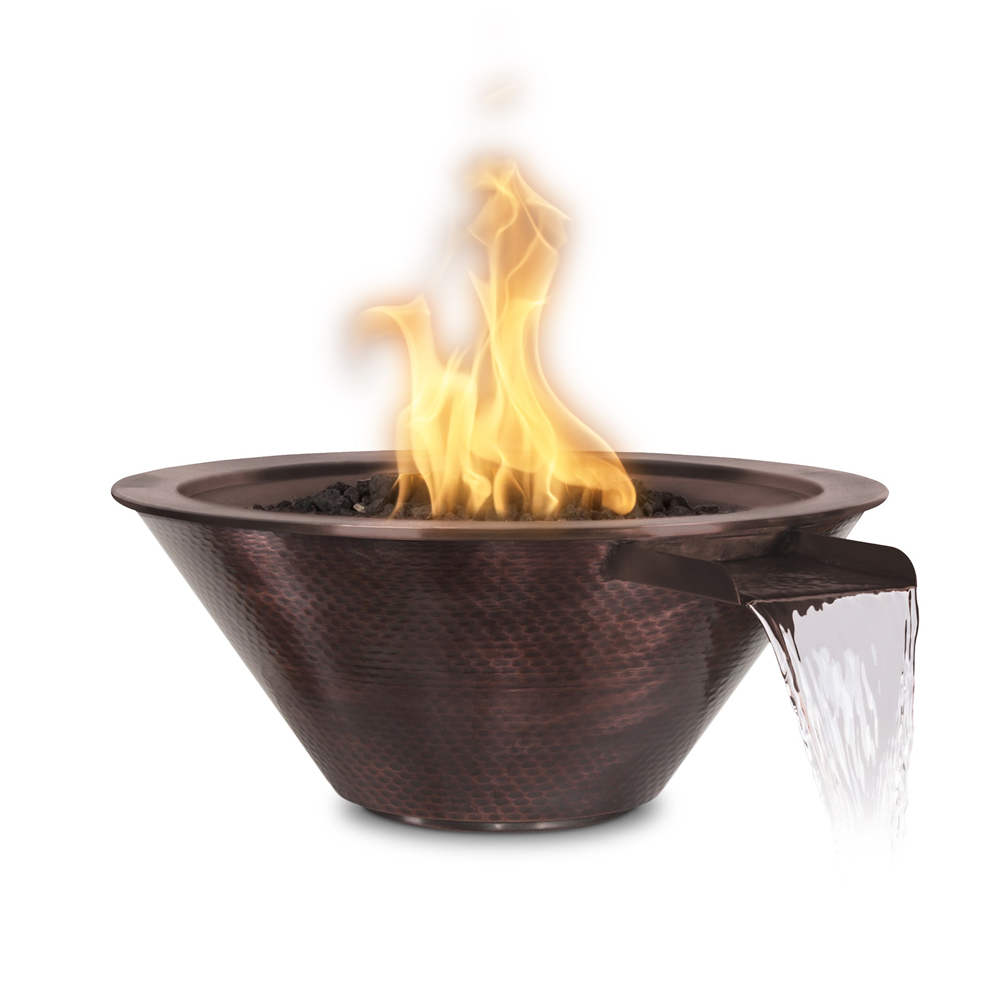 The Outdoor Plus Cazo Hammered Copper Fire & Water Bowl