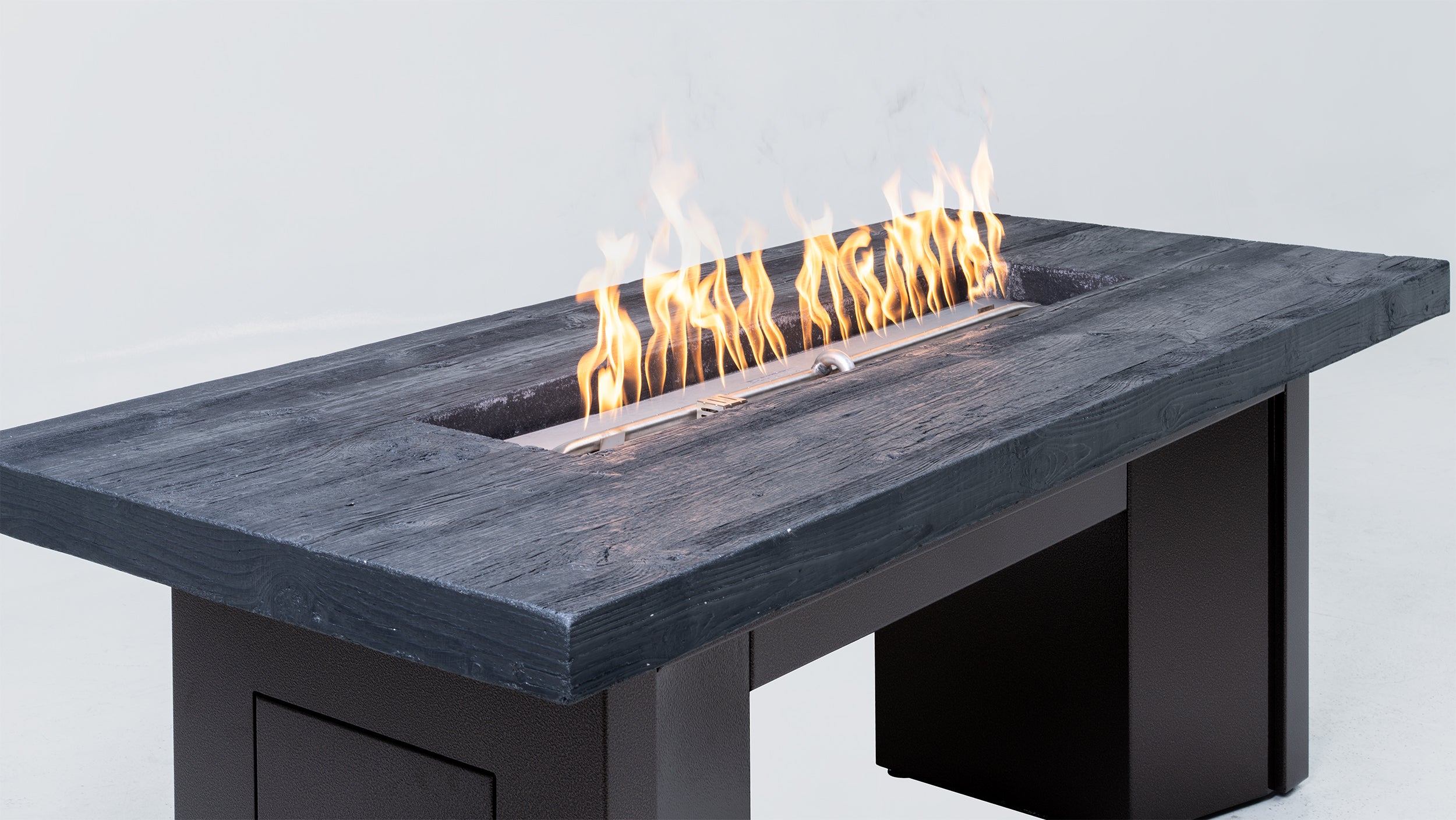 The Outdoor Plus Alameda 60" Rectangular Fire Table – Powder Coated Metal