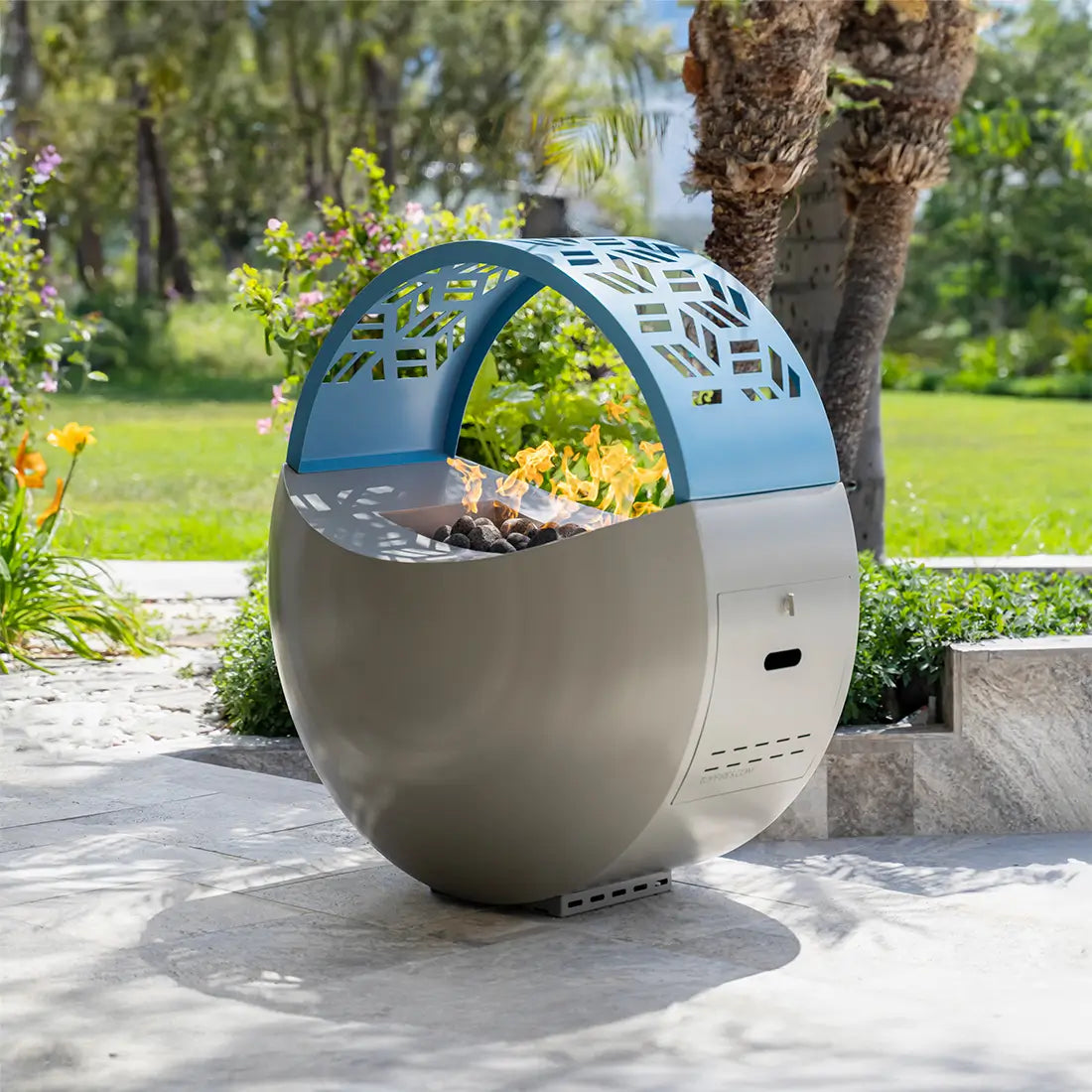 The Outdoor Plus 42" Eclipse Fire Pit – Metal Powder Coat Base & Top