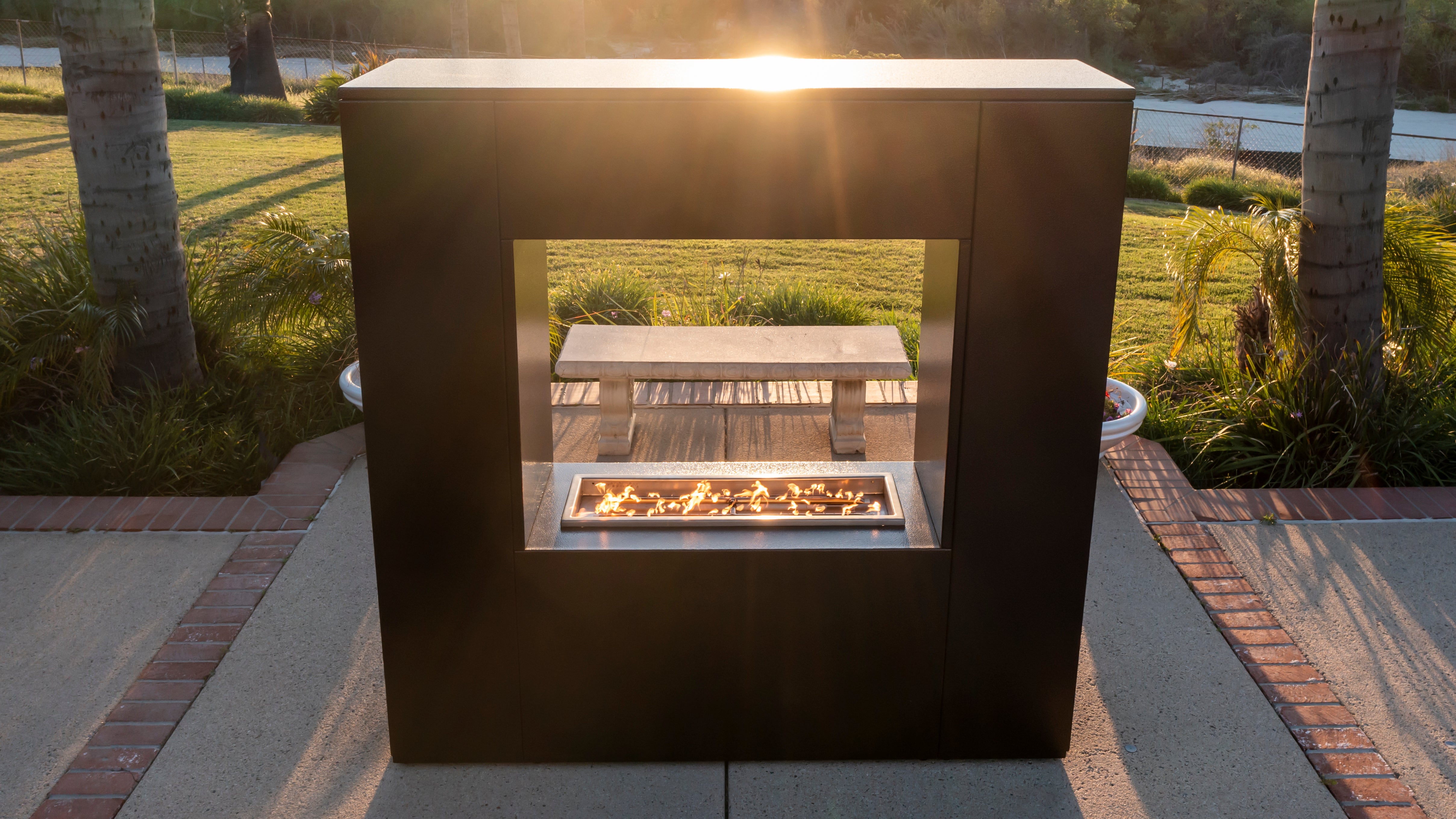 The Williams Fireplace - Powder Coat Steel - by The Outdoor Plus