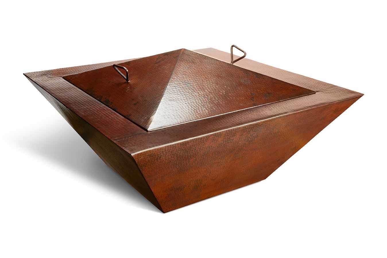 HPC - 40" Sedona Hammered Copper Gas Fire and Water Bowl