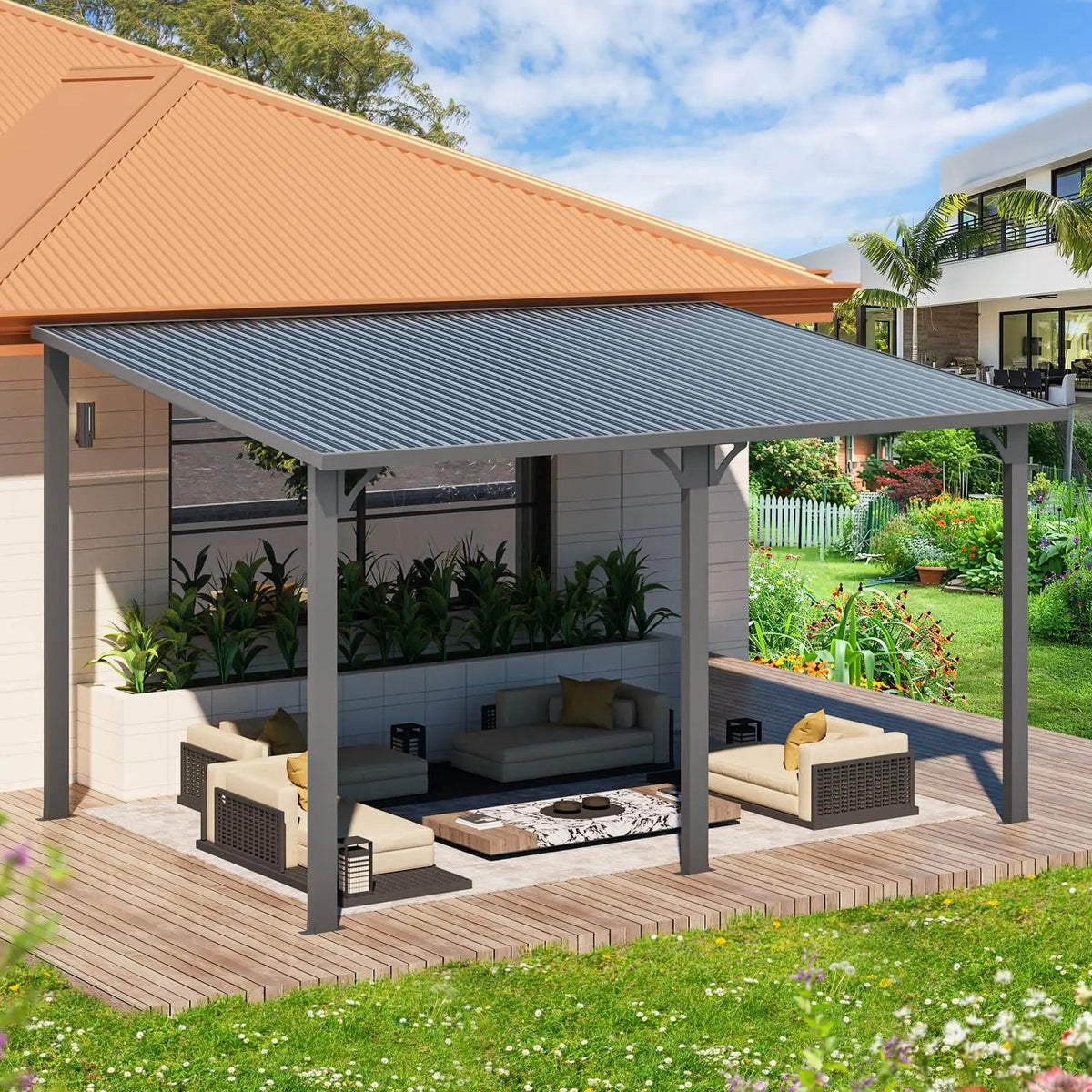 Horizon Wall-Mount Pergola